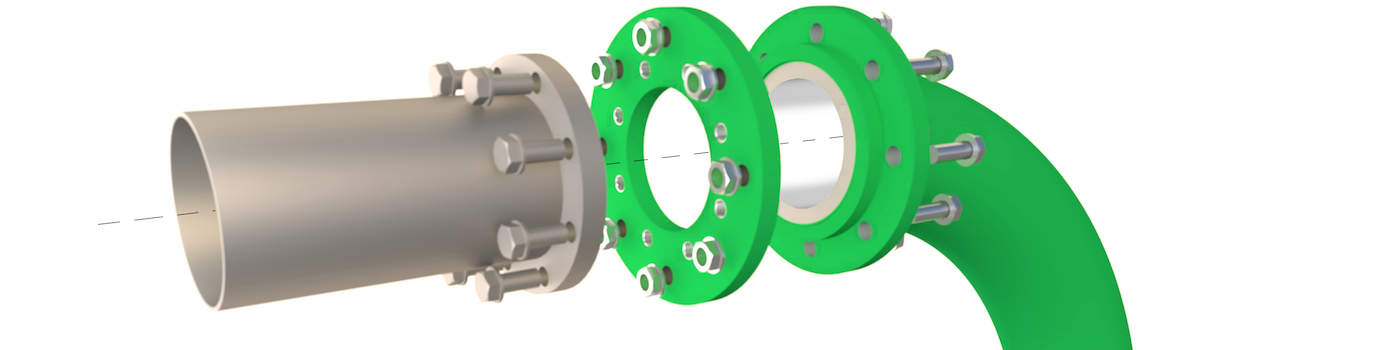 Ceramic piping adapted to your installation