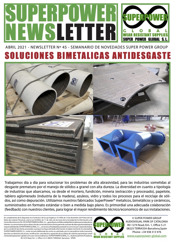 Nº 45 – Soluciones Bimetálicas Antidesgaste