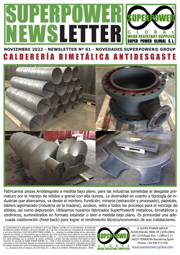 Nº 61 – Calderería Bimetálica Antidesgaste